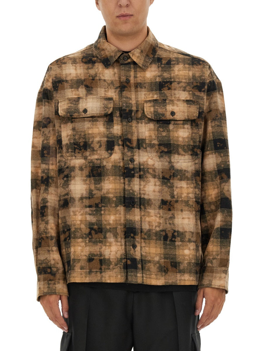 Palm Angels Men Plaid Shirt - 1