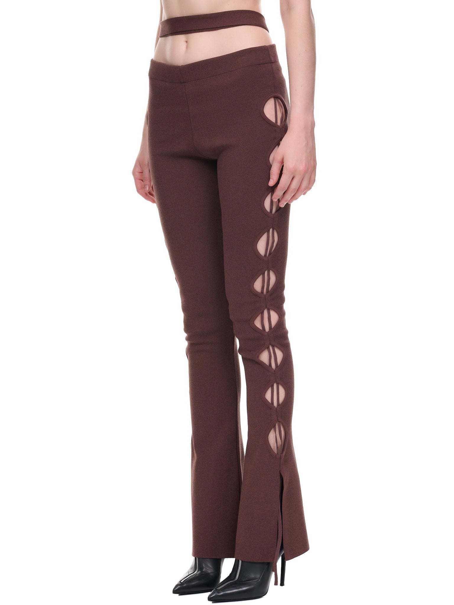 Knit Cut-Out Pants - 2