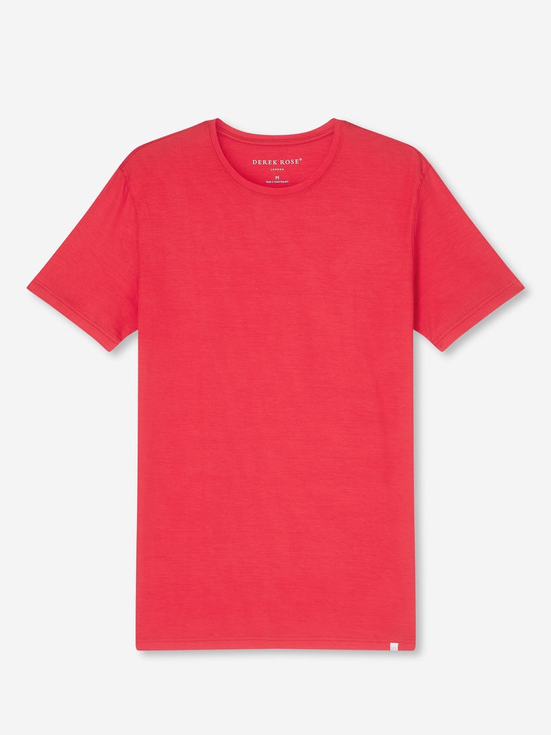 Men's T-Shirt Basel Micro Modal Stretch London Red - 1