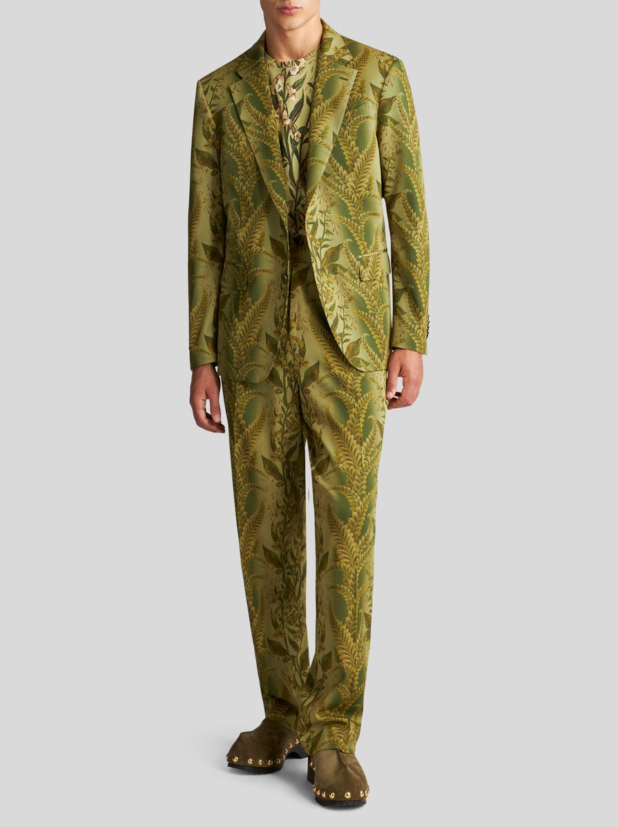 BLAZER SHIRT WITH FOLIAGE PRINT - 3