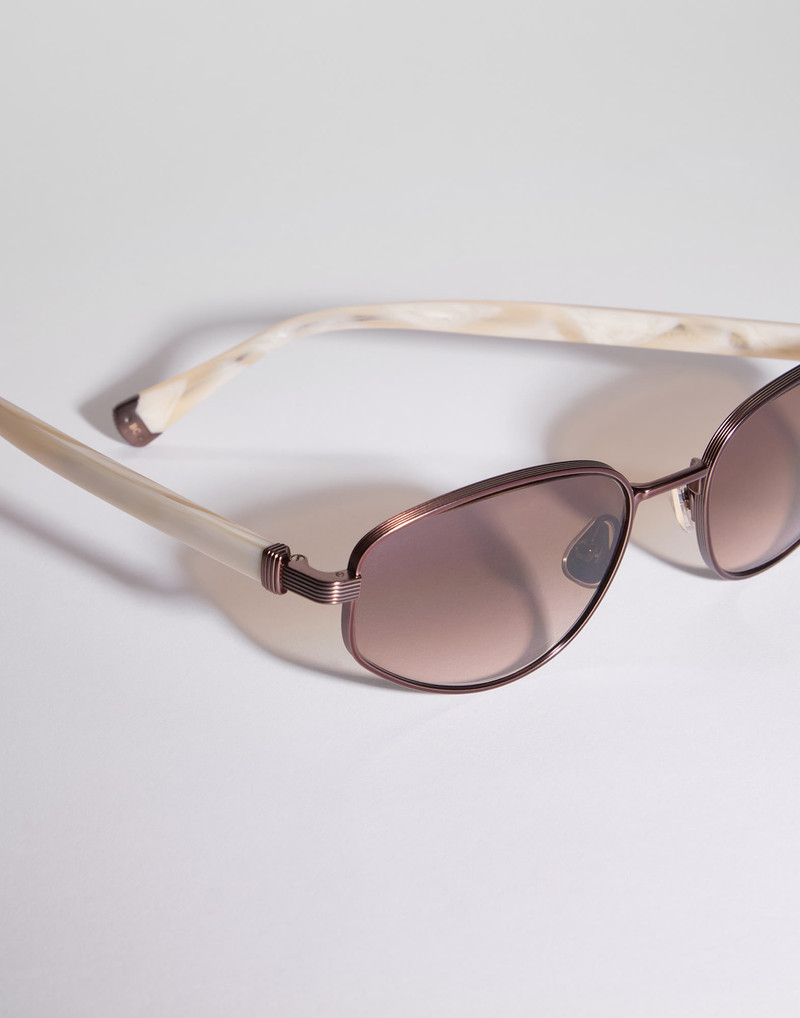 Geometric titanium sunglasses 3
