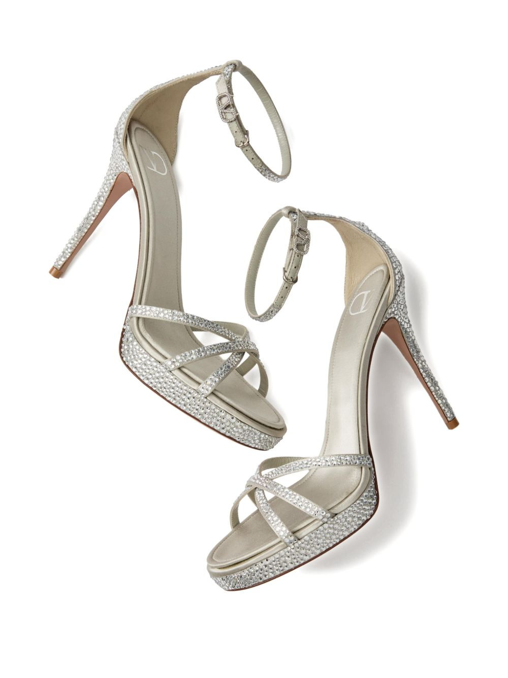 105mm Logo-buckle sandals - 5