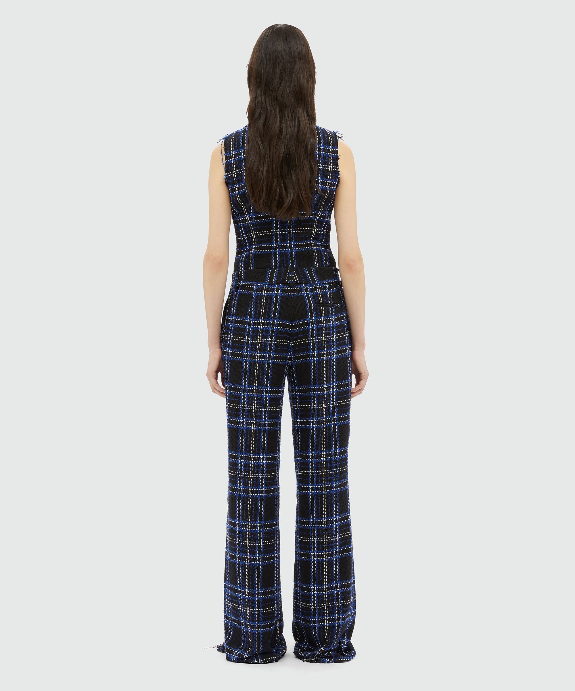 Tweed maxi check pants - 3