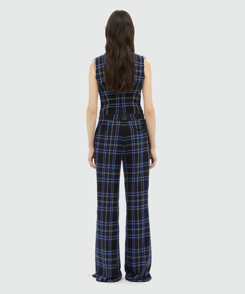 Tweed maxi check pants 3
