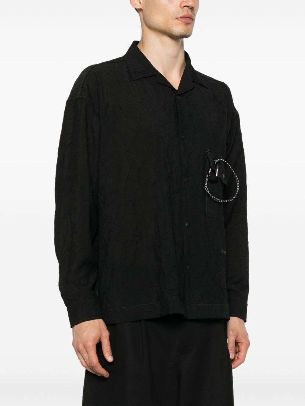 embroidered-logo shirt - 3
