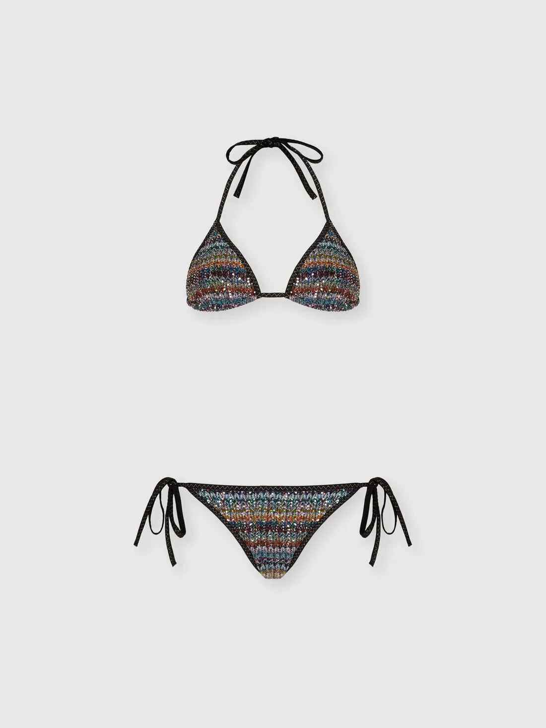 Viscose bikini with sequins - 1