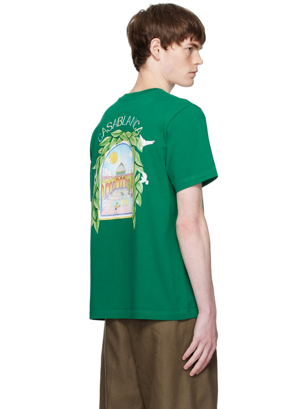 Green L'Arche De Tennis Short-Sleeve T-Shirt - 3
