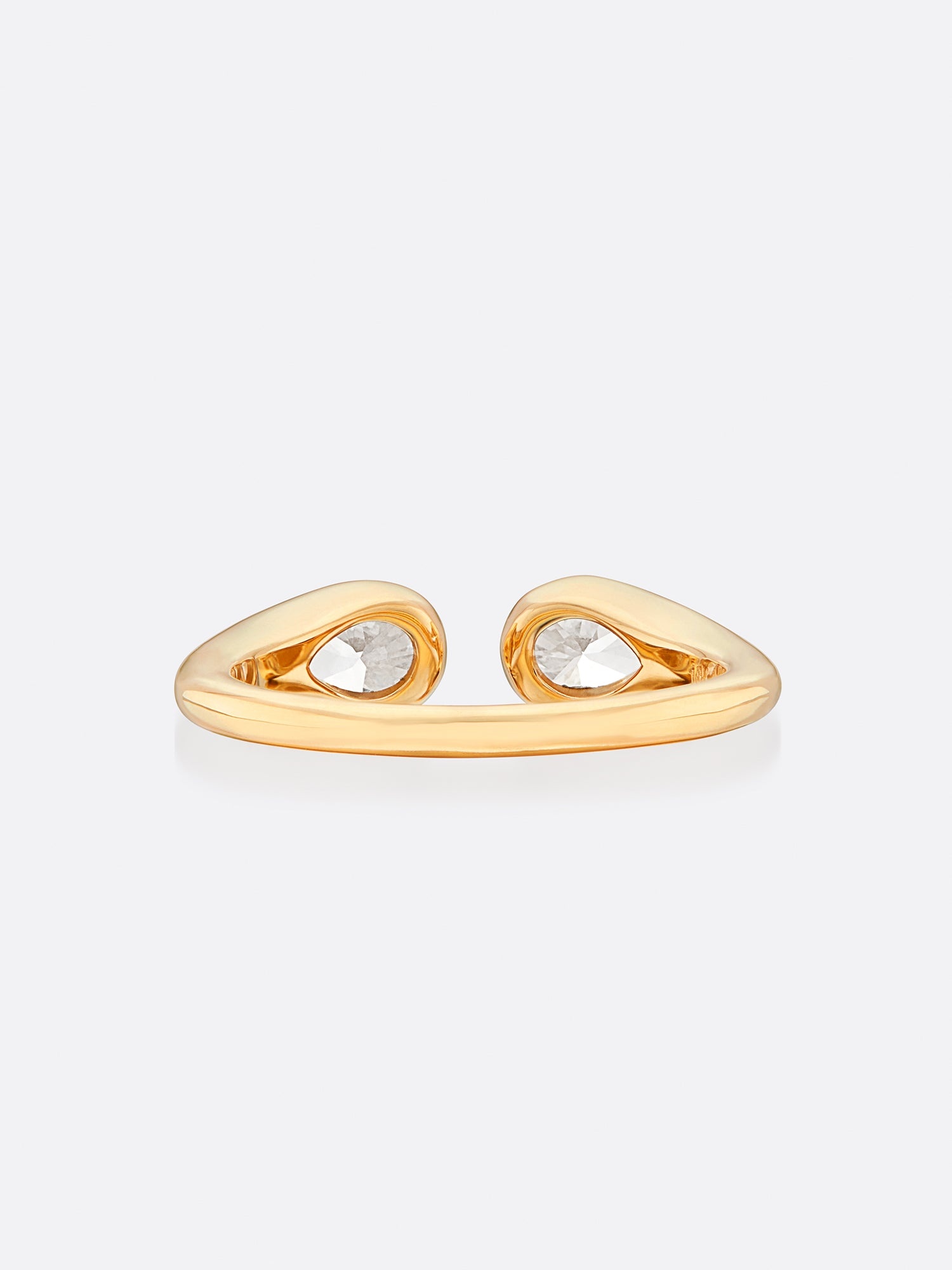 Romance Pear Diamond Droplet Ring - 4