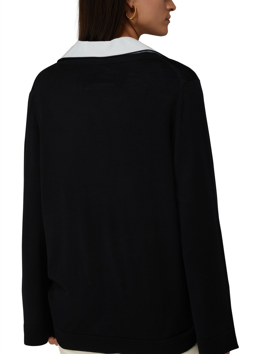 Silk Cashmere V-Neck Knit - 5