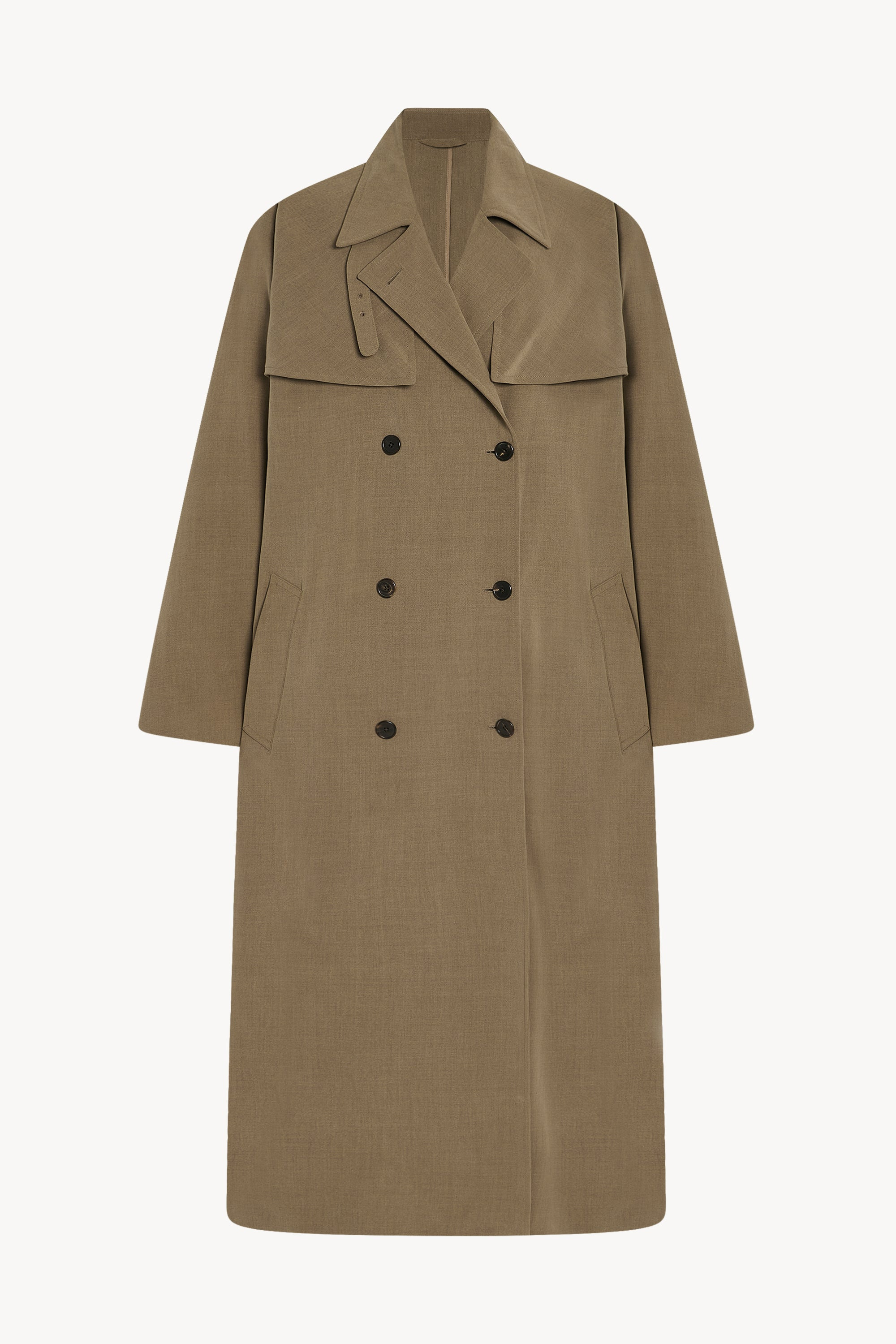 Rhydian Coat in Wool and Silk - 3