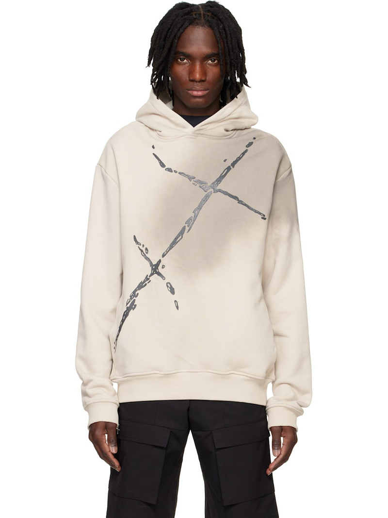 Beige Fluxus Hoodie 1