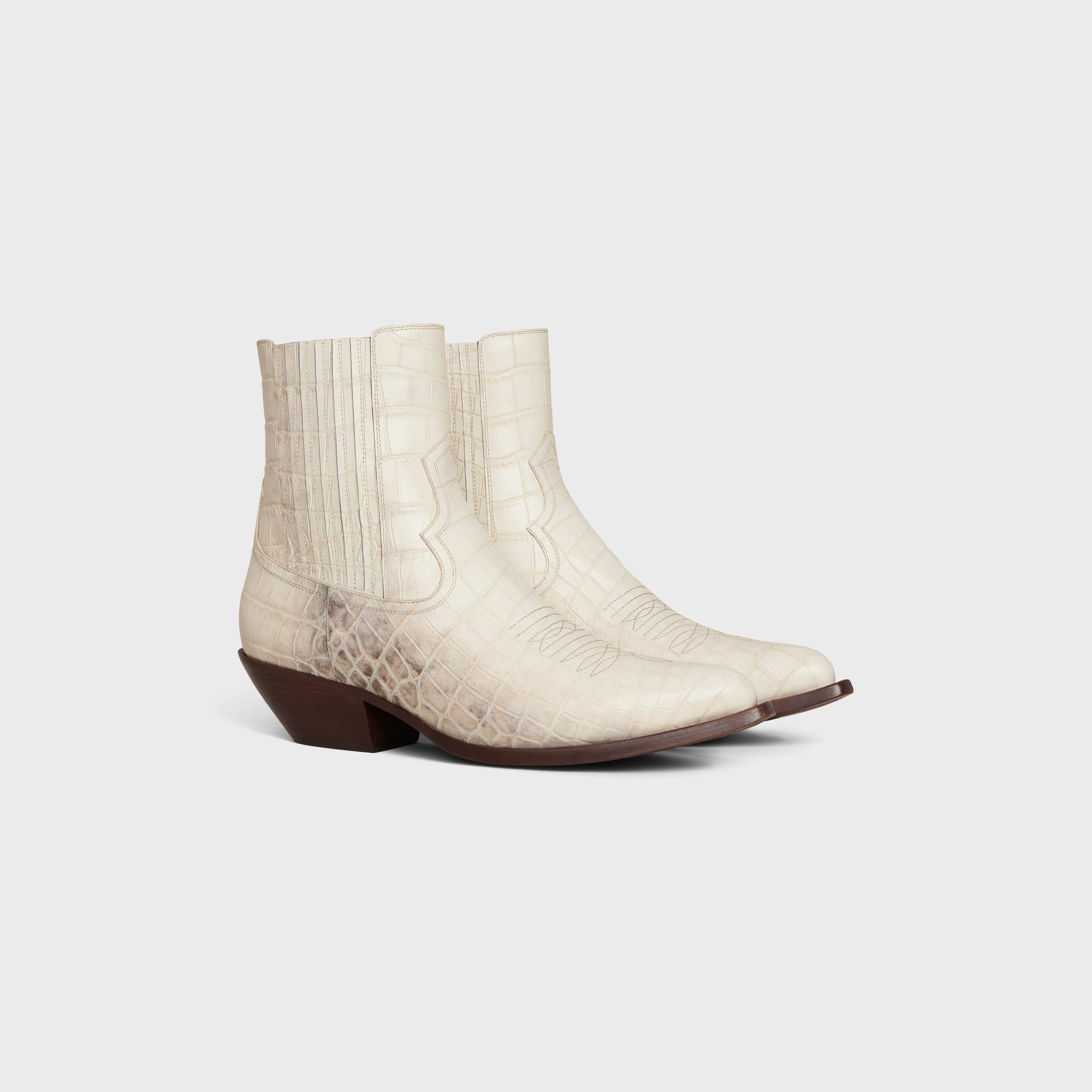 CELINE LEON CHELSEA BOOT in CROCODILE STAMPED CALFSKIN - 2