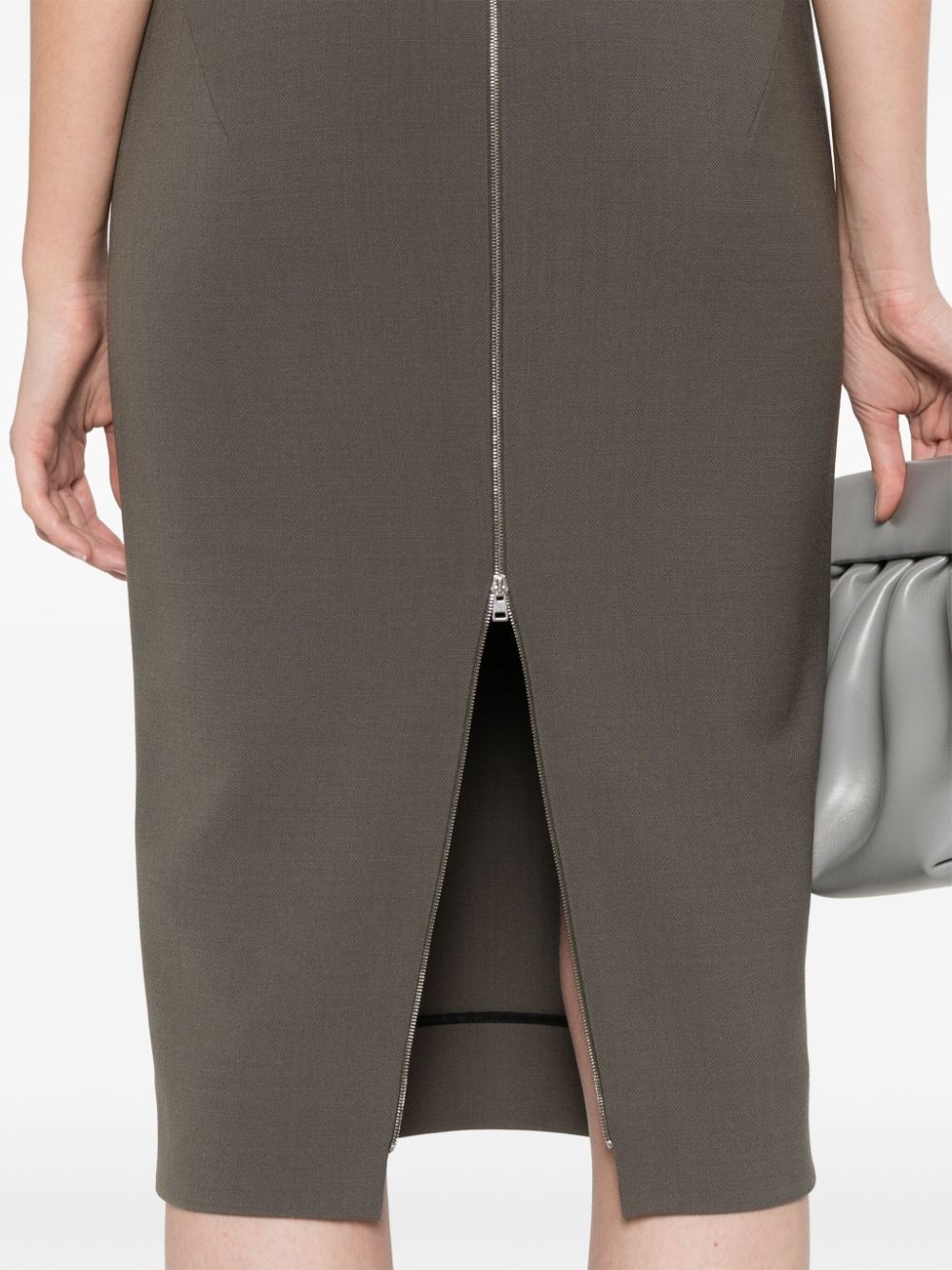 fitted midi dress - 5