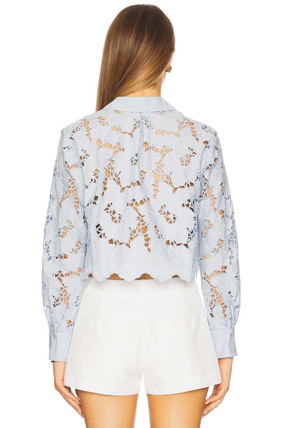 Seychelle Cropped Buttondown Shirt - 3