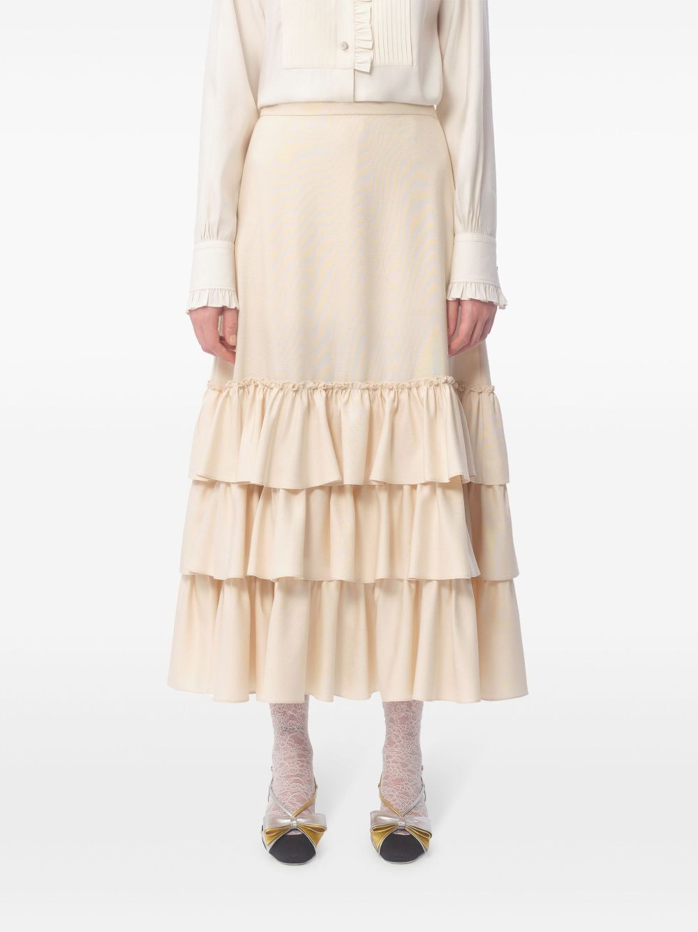 shantung midi skirt - 3