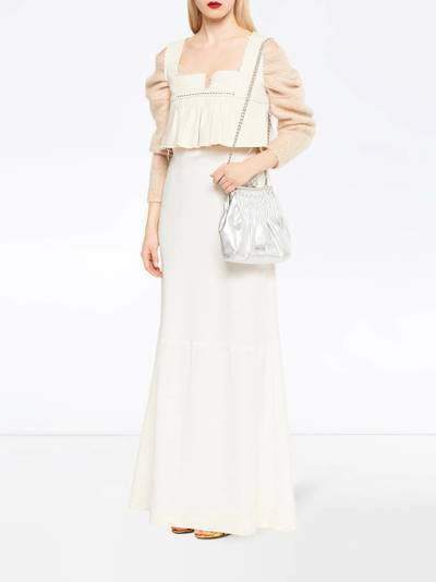 Miu Miu high-waist canvas skirt outlook