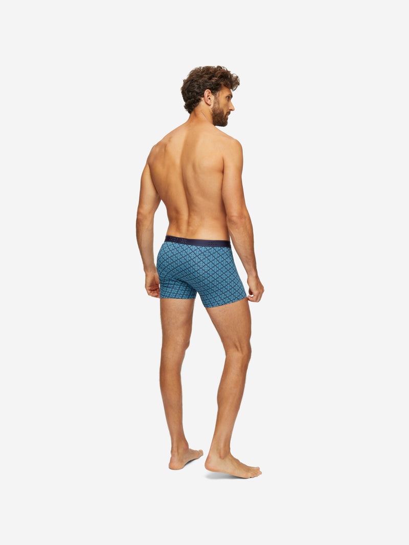 Men's Hipster Geometric Pima 3 Navy - 5