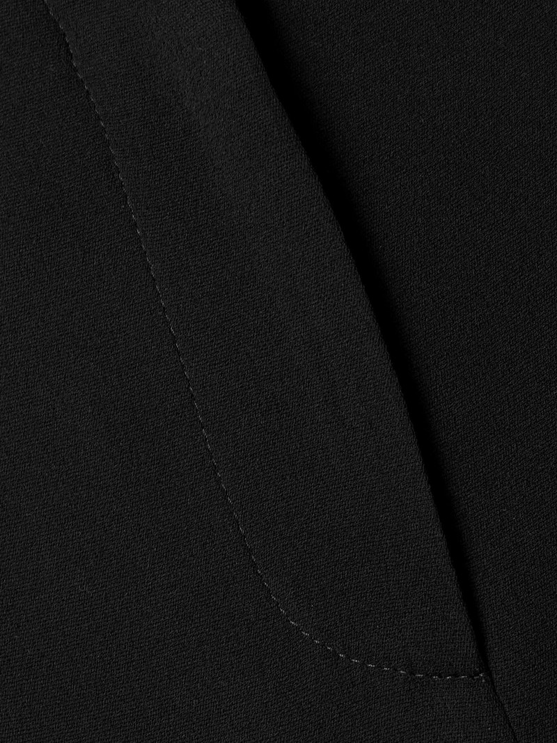 The Row Selvie silk straight-leg pants Black outlook