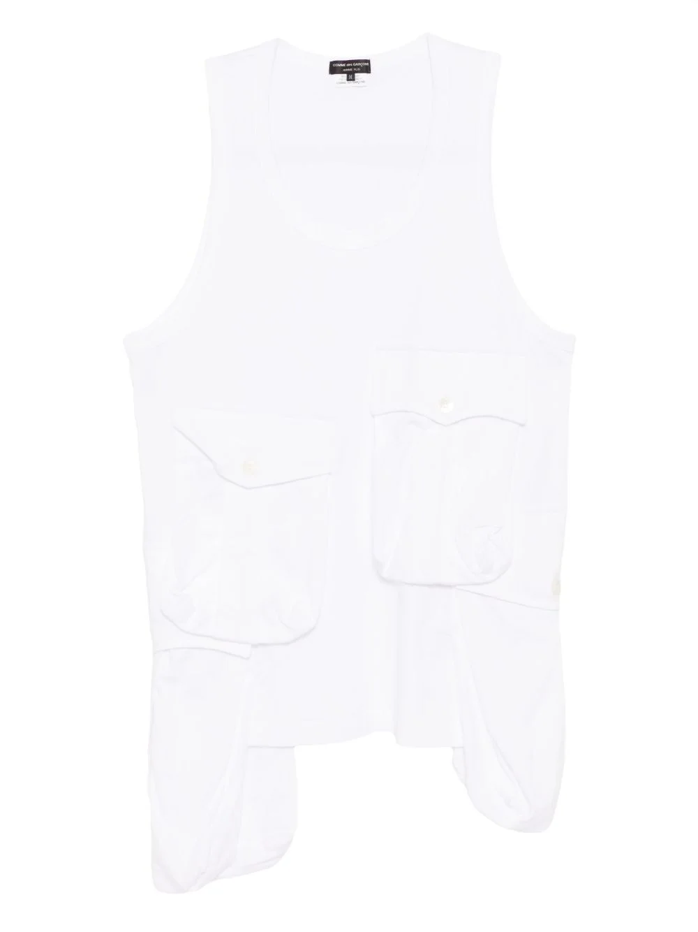 flap pocket vest - 1