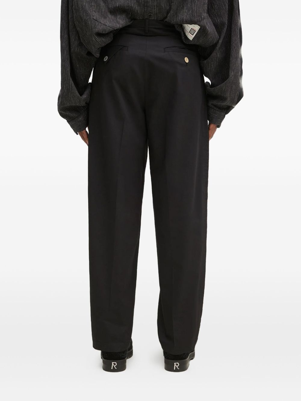pleated-pocket trousers - 3