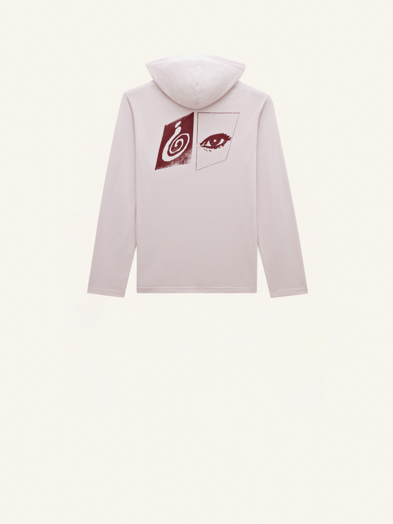 courrèges PRINTED HOODIE T-SHIRT outlook