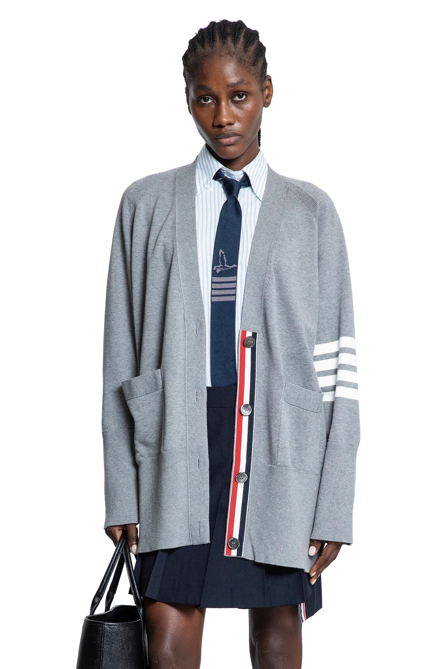 Cotton-4-Bar-V-Neck-Cardigan - 5