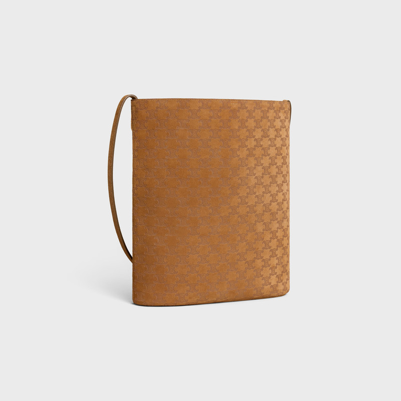 CELINE BUCKET in SUEDE CALFSKIN WITH TRIOMPHE ALL OVER outlook
