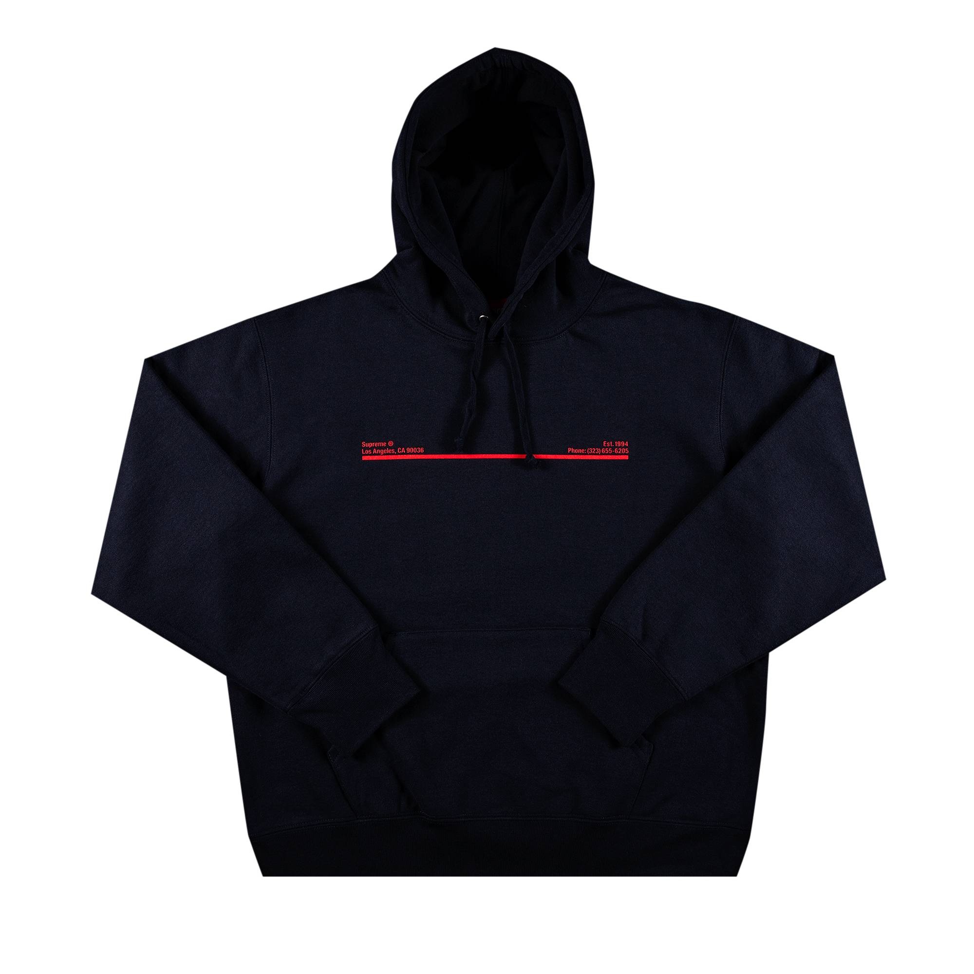 Supreme Shop Hooded Sweatshirt - Los Angeles 'Navy' - 1