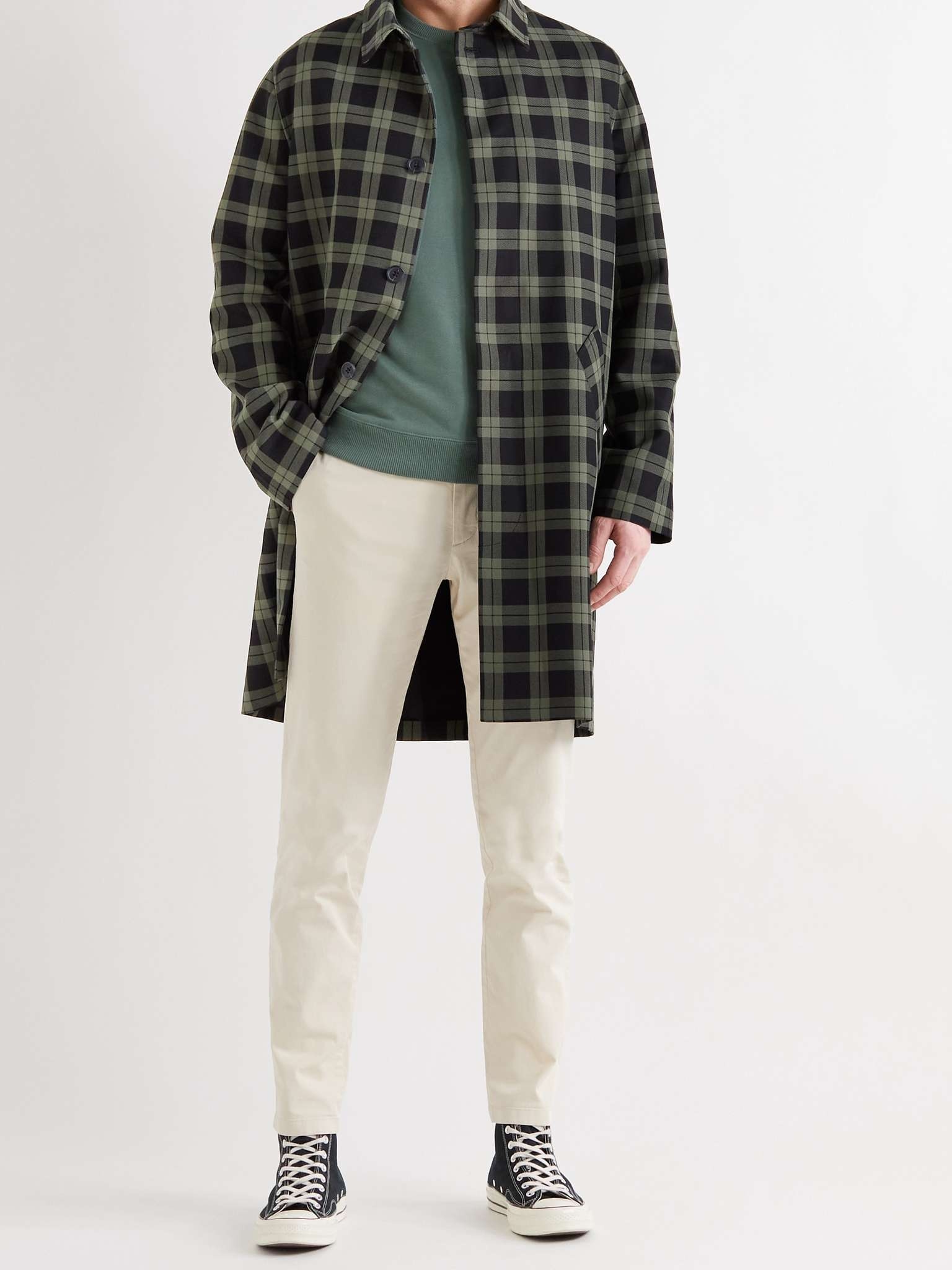 Checked Tech-Twill Coat - 2