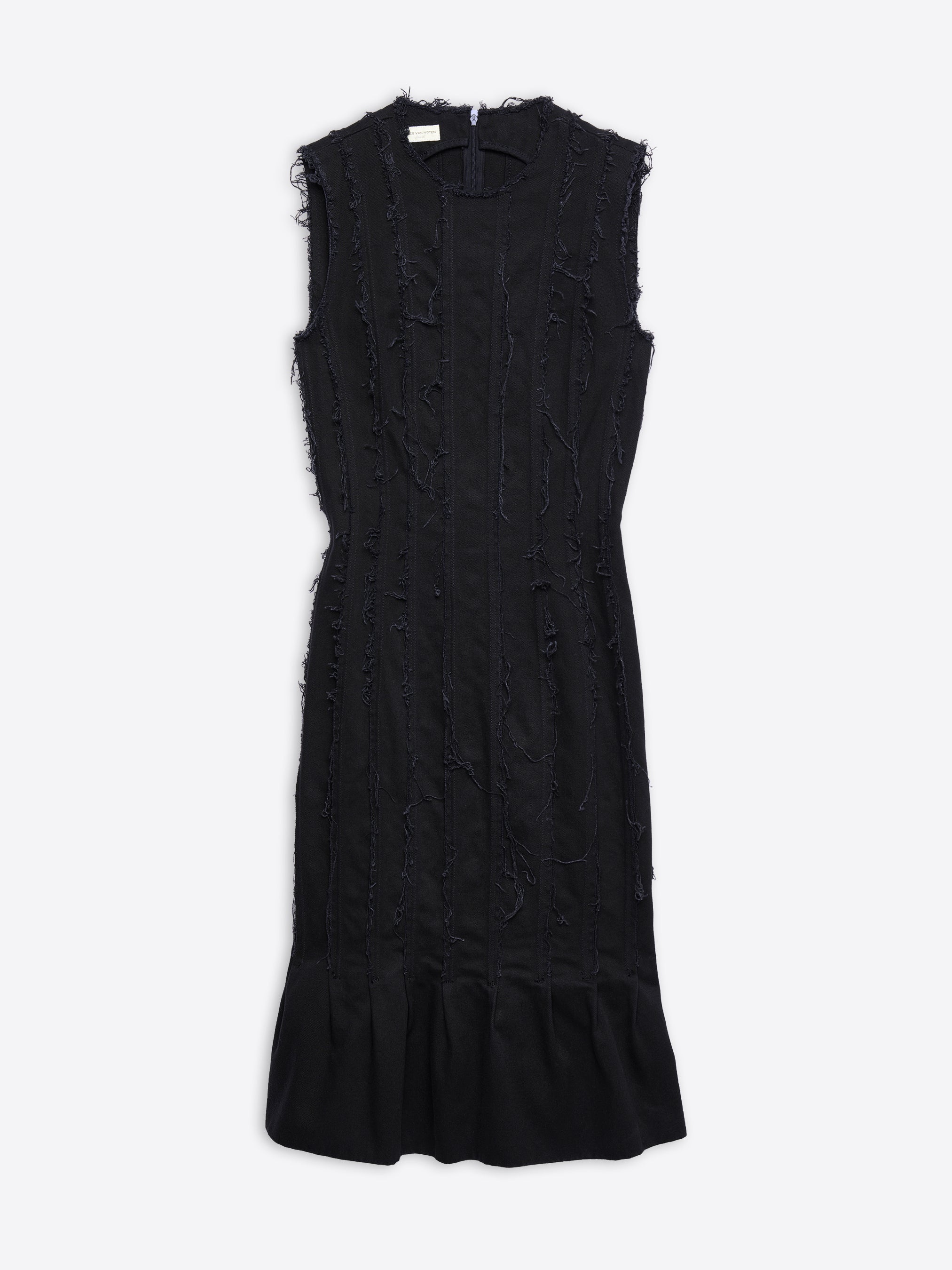 DENIM FRINGE DRESS - 1