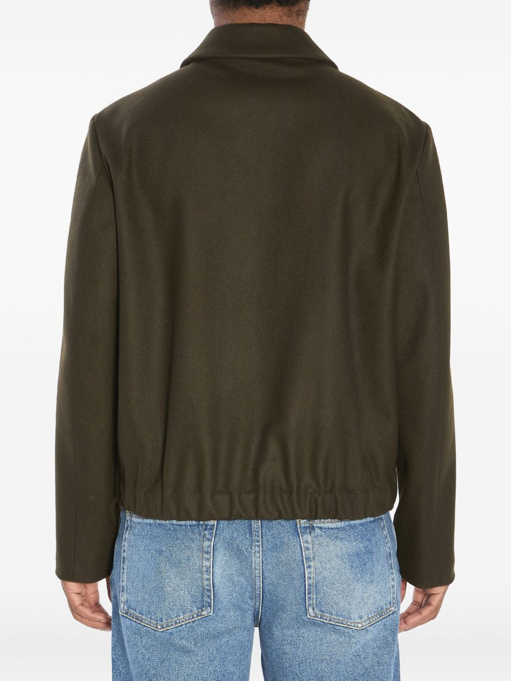 Magan Caramal flap-pocket zip-front jacket - 4