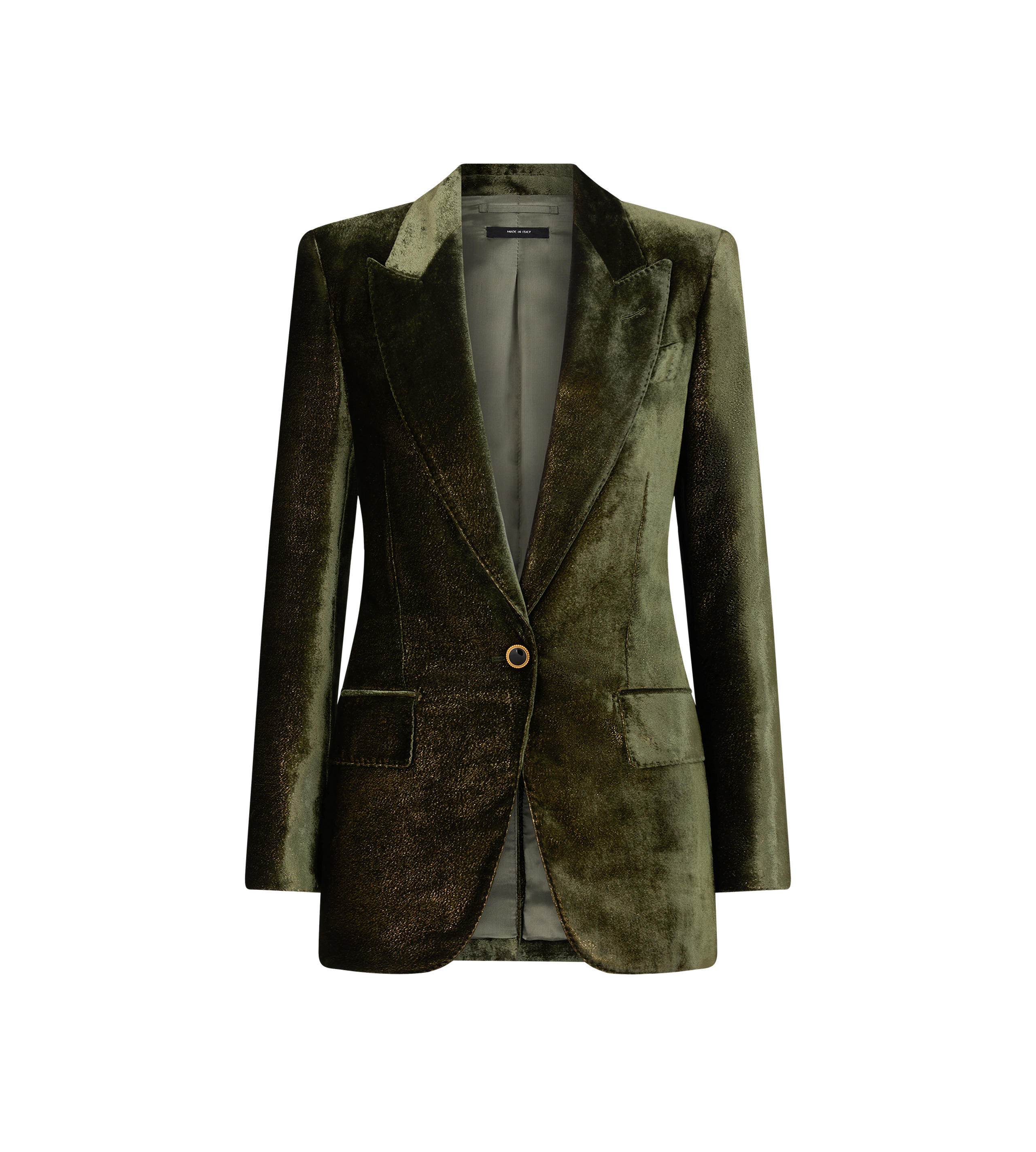 VELVET "WALLIS" SINGLE BREASTED JACKET - 1