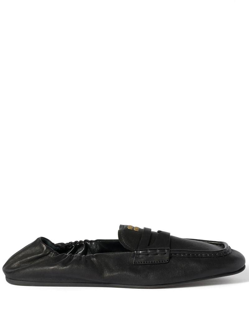 RUCHES NAPPA LEATHER LOAFERS 1