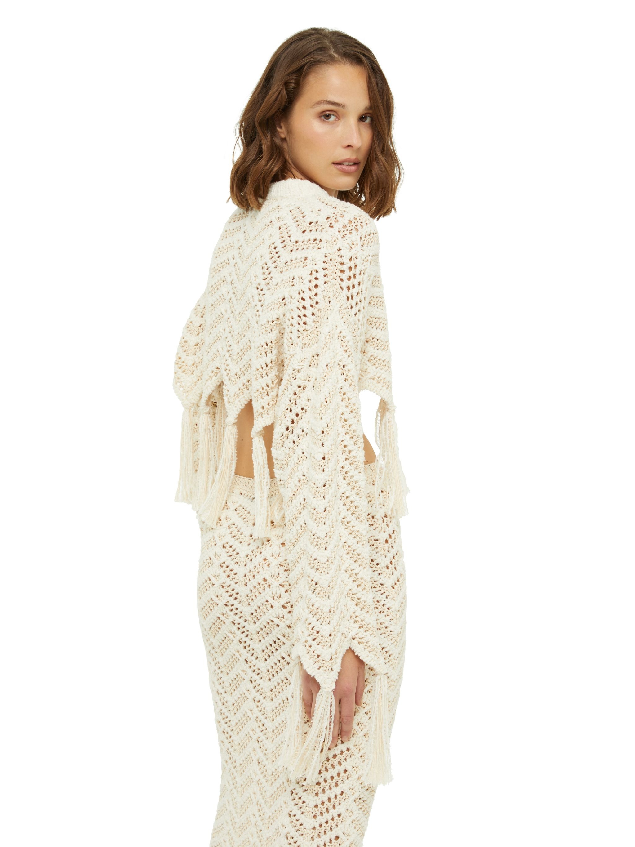 Natural Chevron Sweater - 8