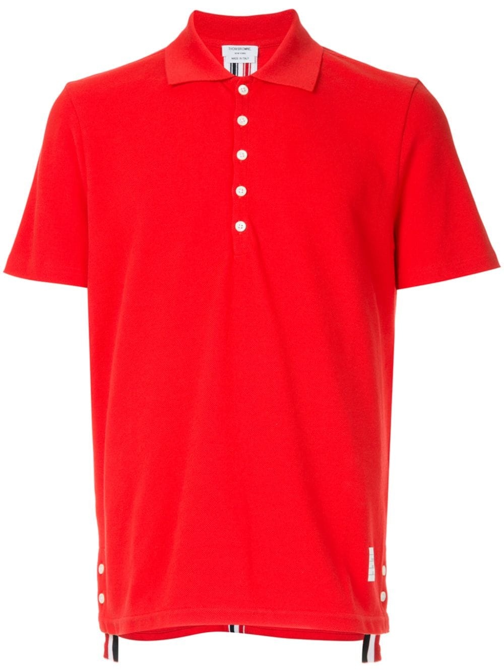 center-back stripe polo shirt - 1