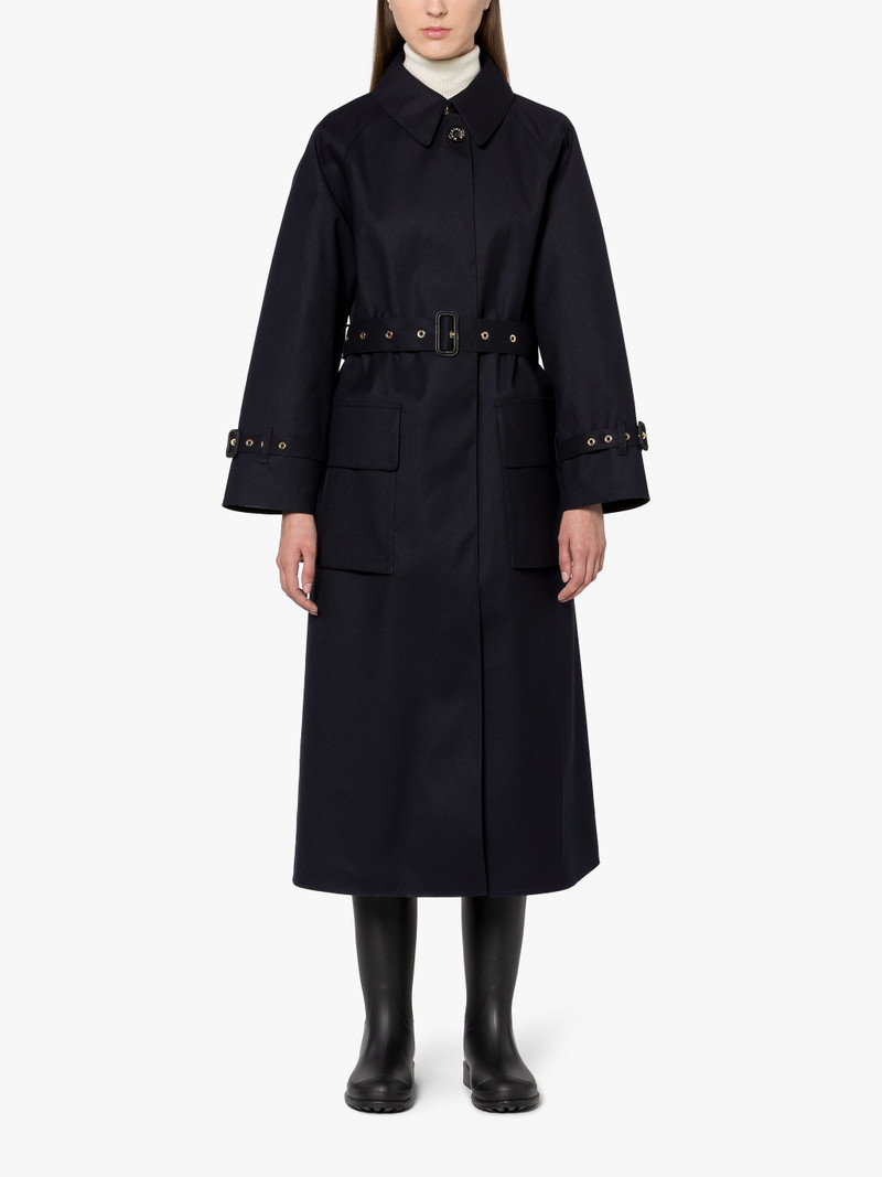 KELVIN NAVY BONDED WOOL TRENCH COAT 3