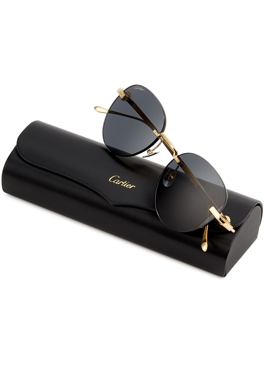 Cartier Pasha De Cartier Gold-tone Titanium Sunglasses, Sunglasses - 5