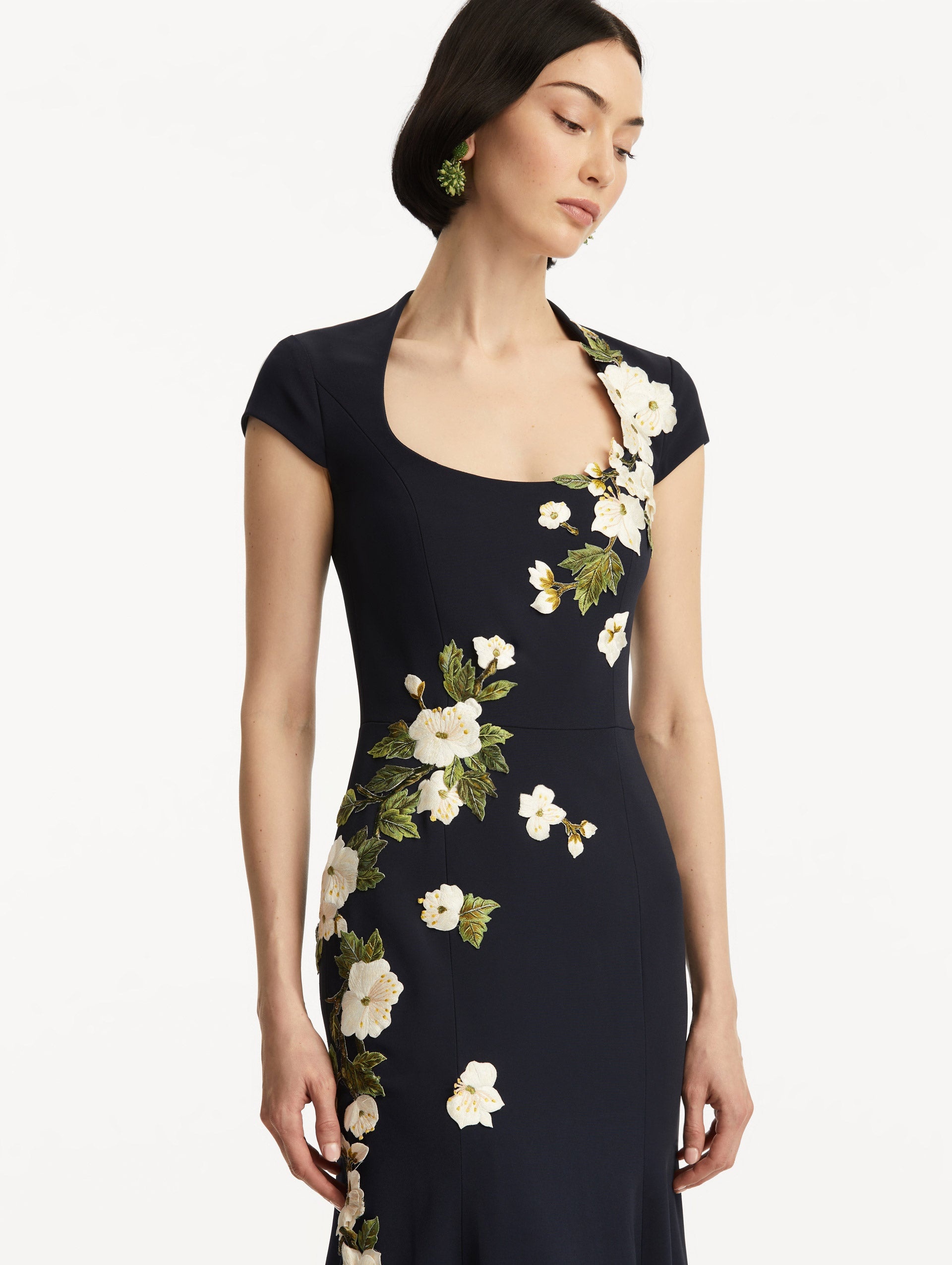 CHERRY BLOSSOM EMBROIDERED GOWN - 5