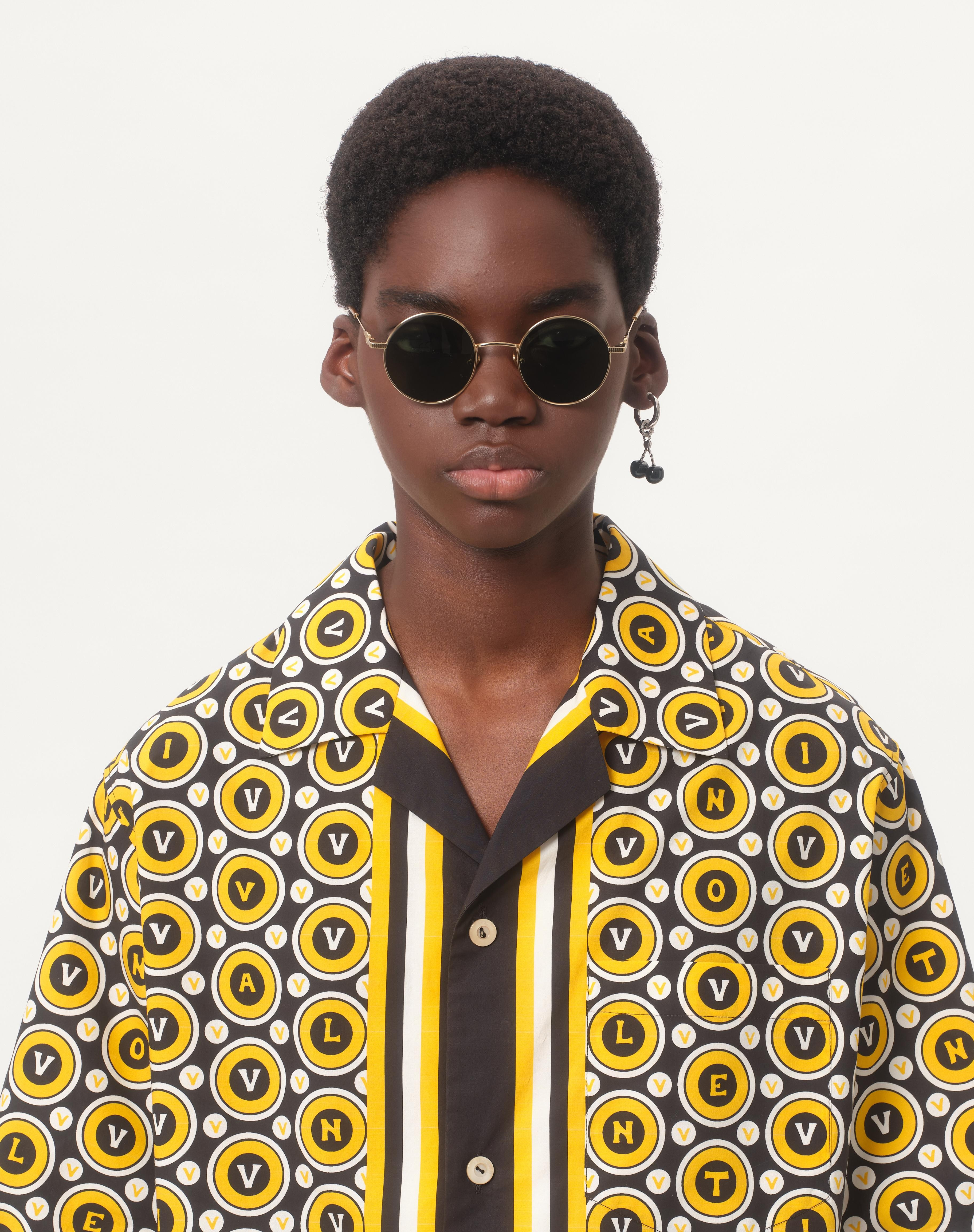 COTTON POPLIN BOWLING SHIRT WITH BULLES ROYALES PRINT - 4