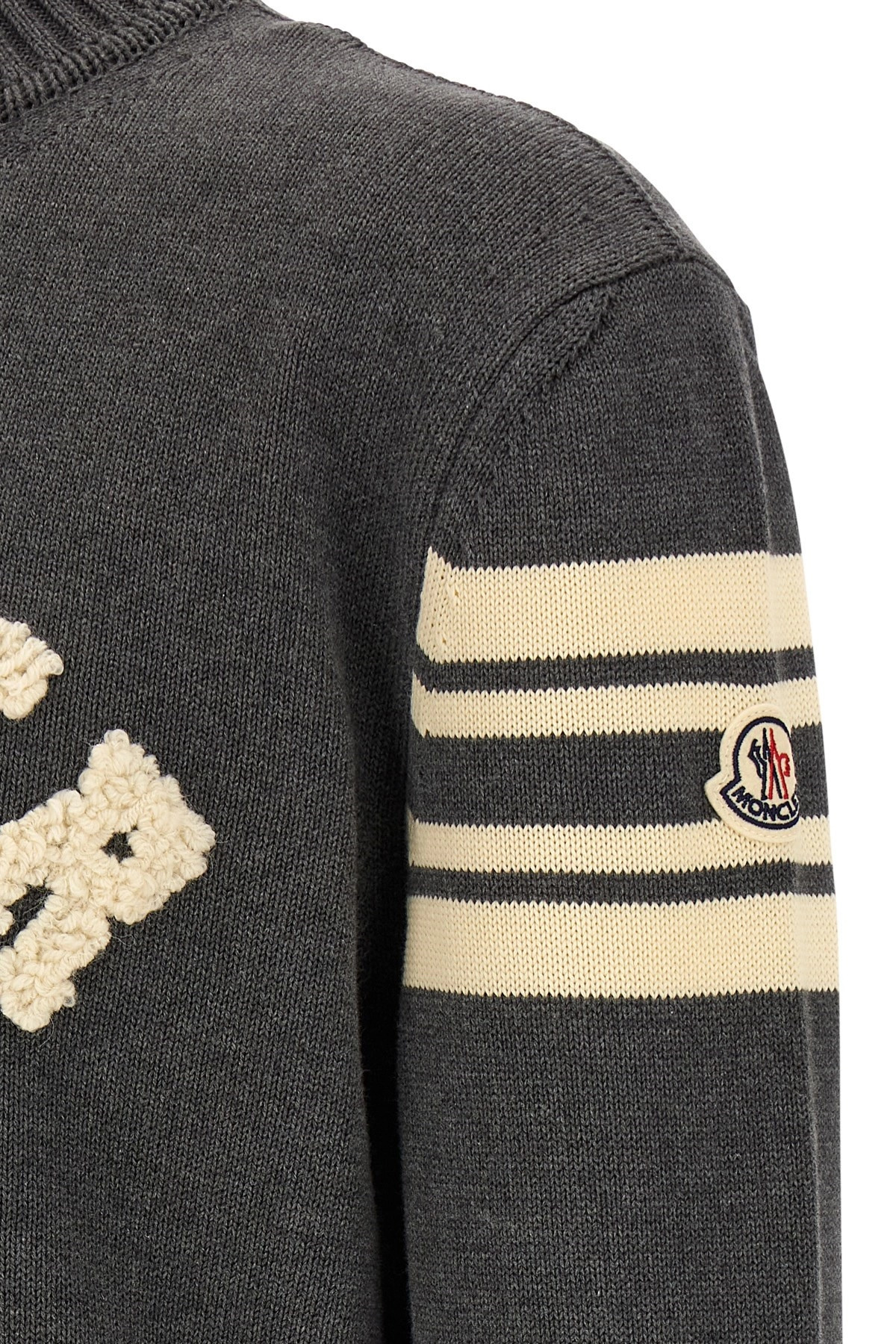 Bouclé logo sweater - 4