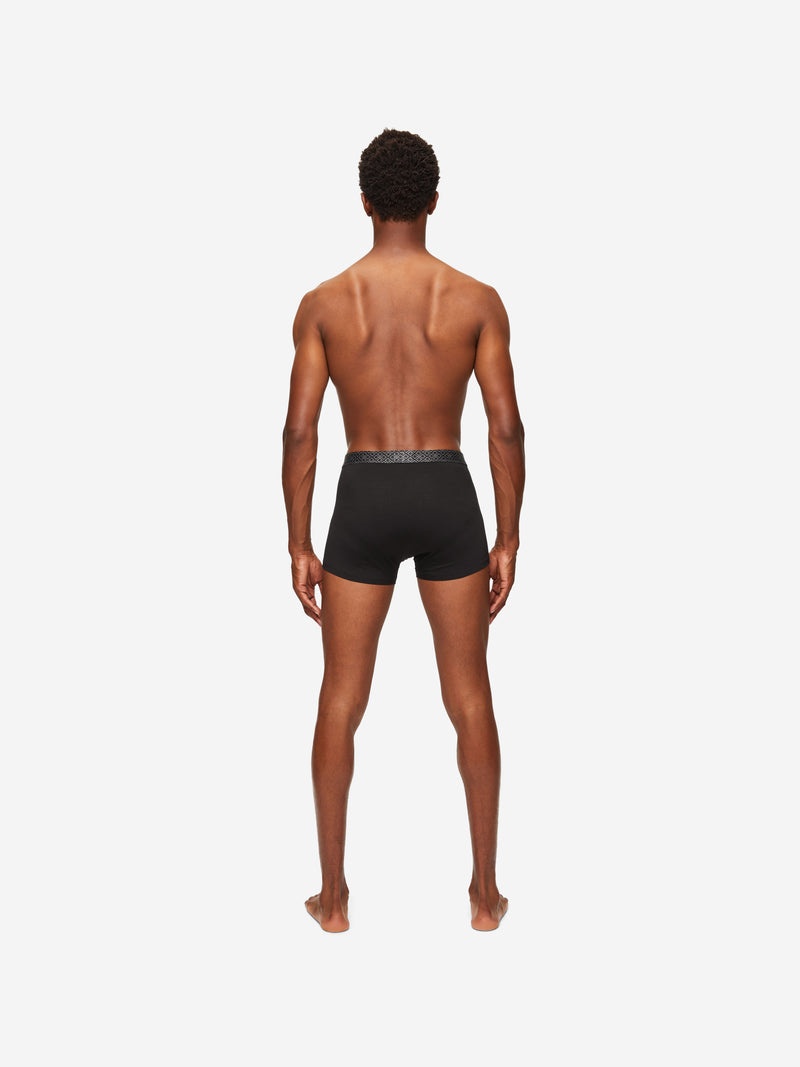 Men's Boxer Briefs Band 57 Pima Cotton Stretch Black - 6