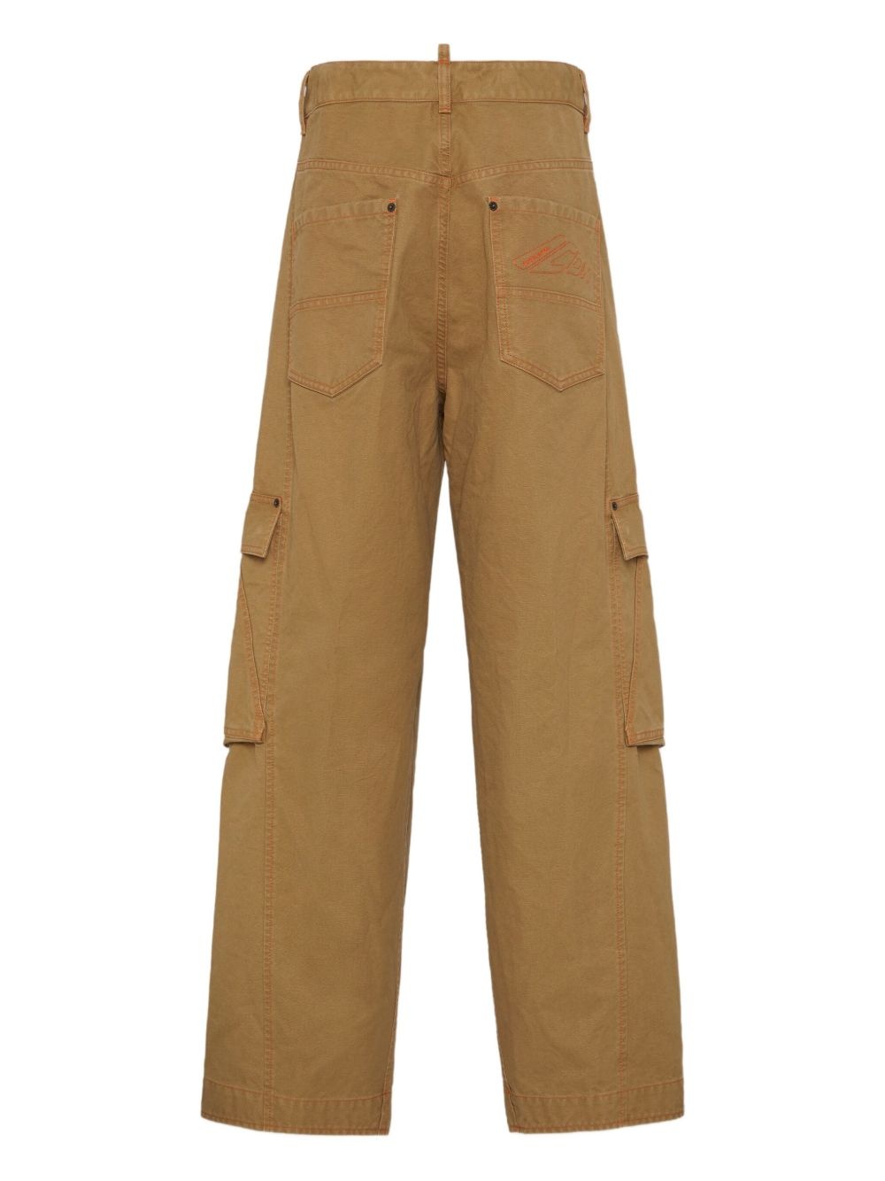 wide-leg cargo trousers - 2