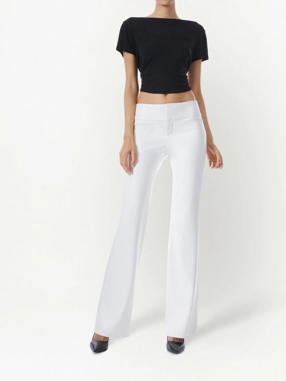 Olivia vegan-leather flared trousers - 2
