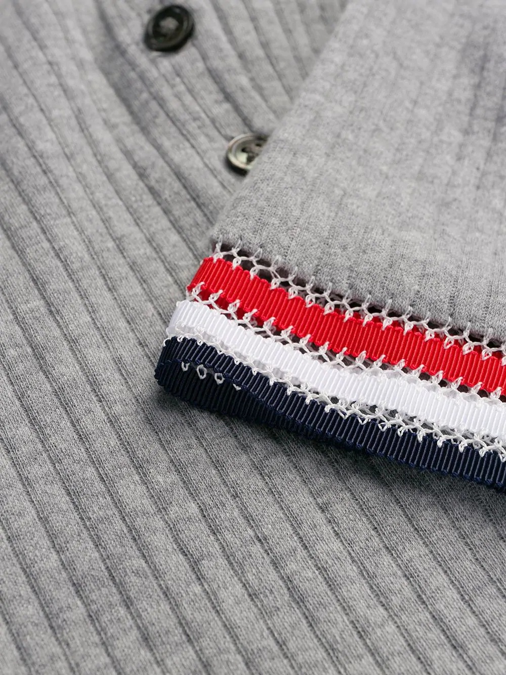 stripe detail polo top - 7