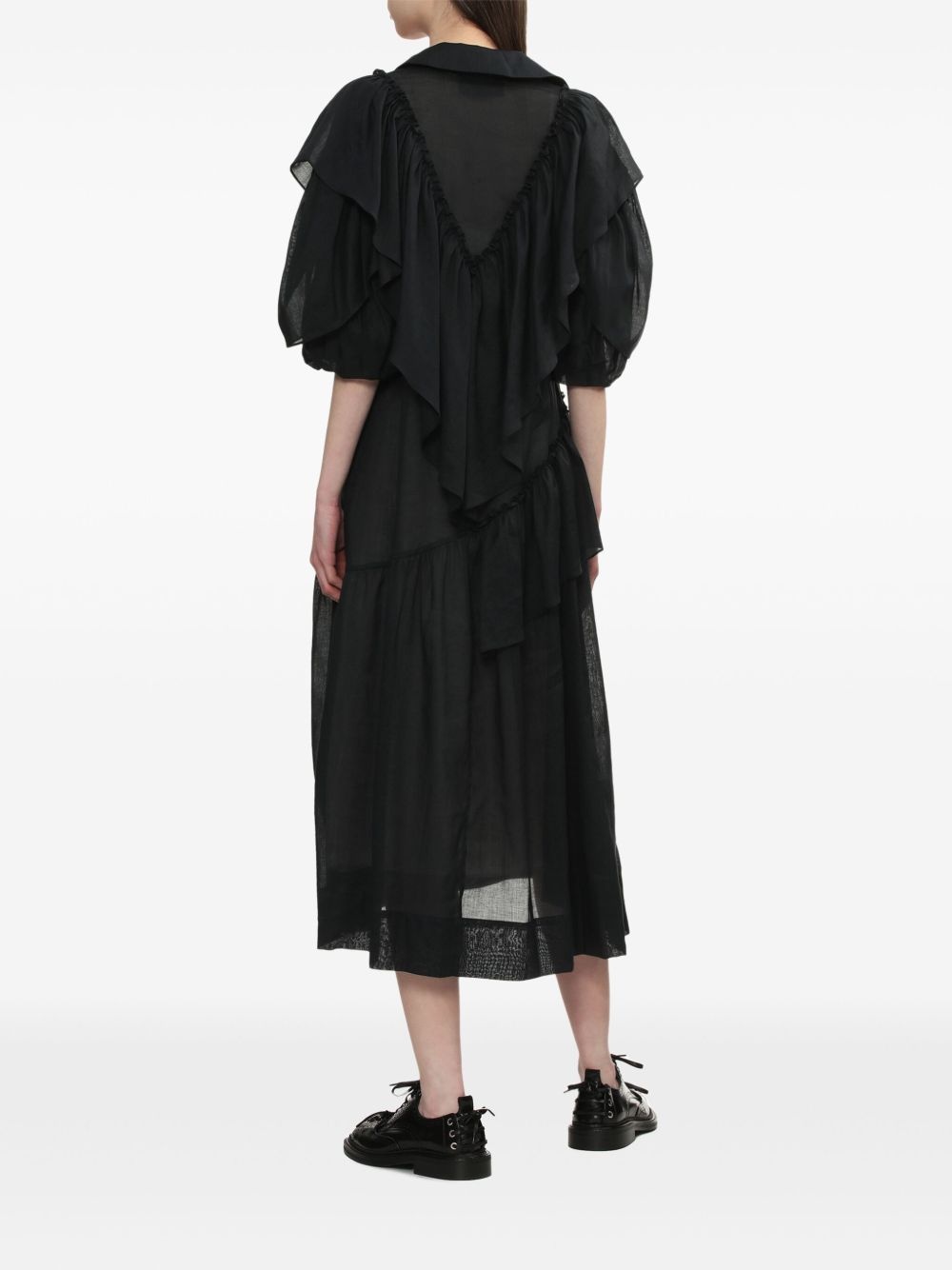 cotton-blend dress - 4
