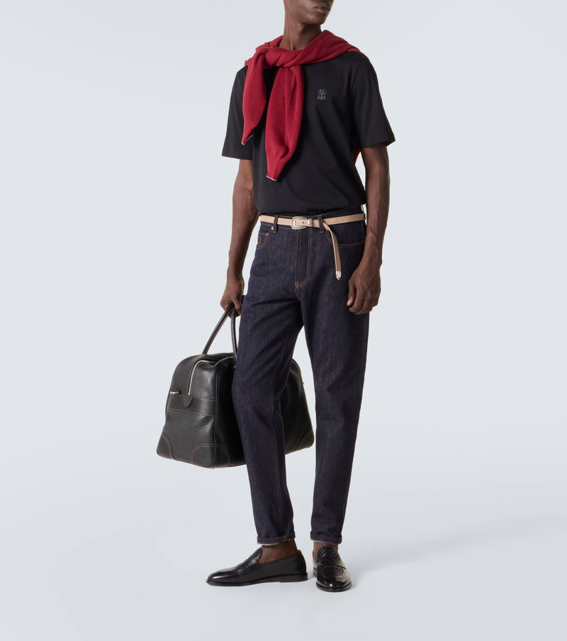 Brunello Cucinelli Printed cotton jersey T-shirt outlook