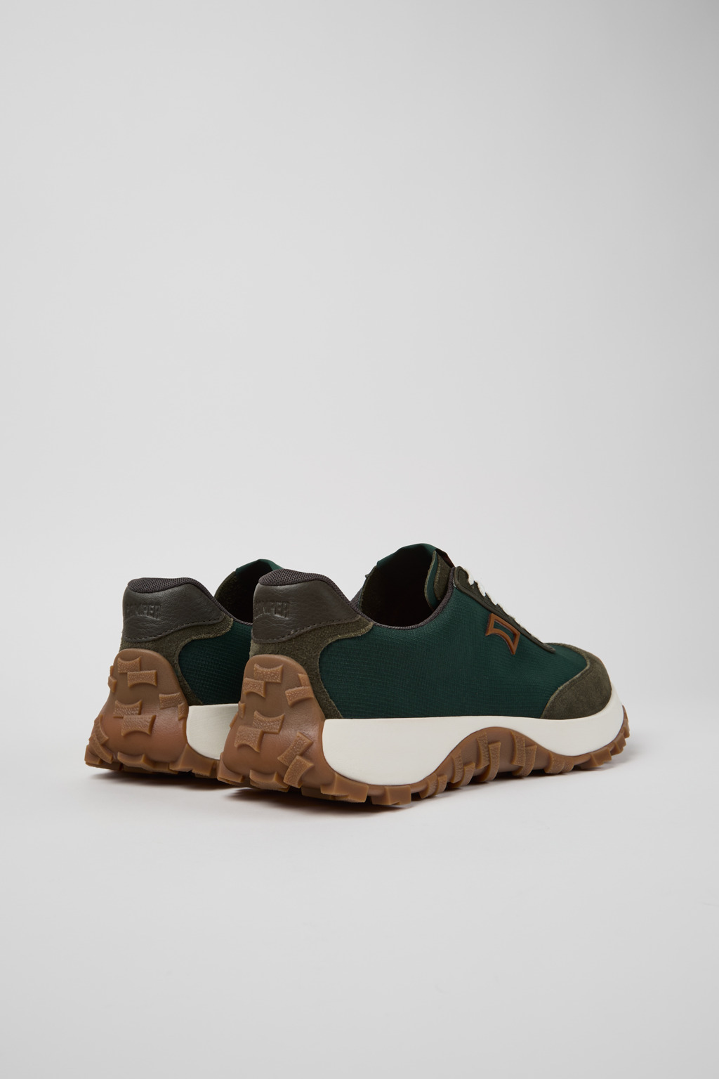 Green Textile and Nubuck Sneakers for Men. - 4