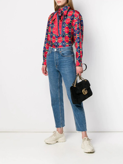 GUCCI GG waves print shirt outlook