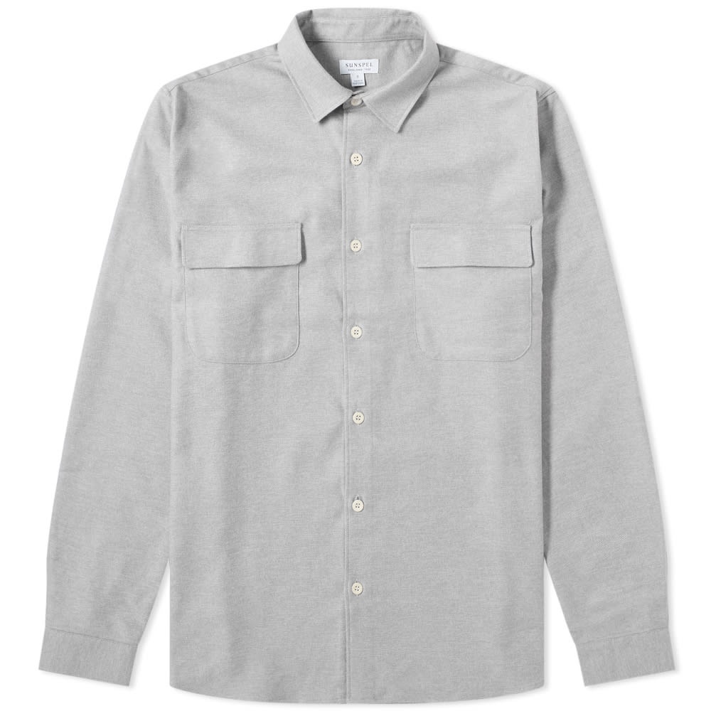 Sunspel Long Sleeve Overshirt - 1