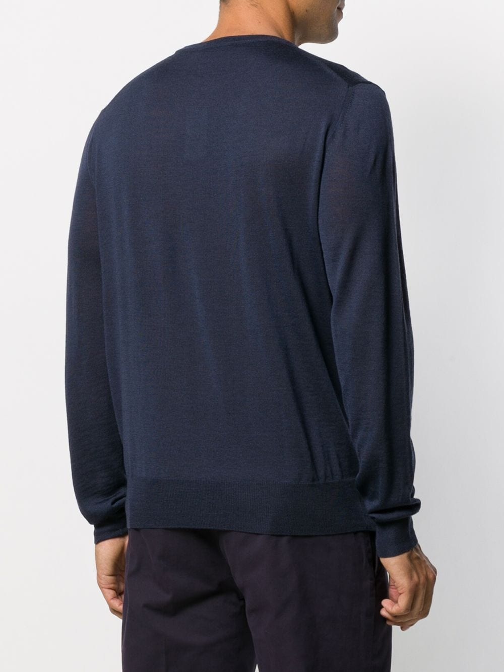 long-sleeve fitted sweater - 4